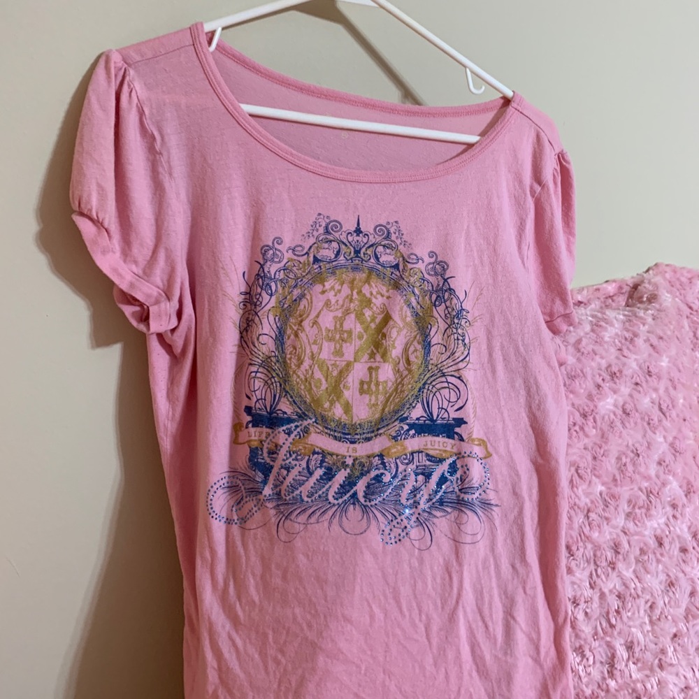 Bright pink Juicy Couture shirt